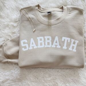 SABBATH Beige Graphic Sweatshirt